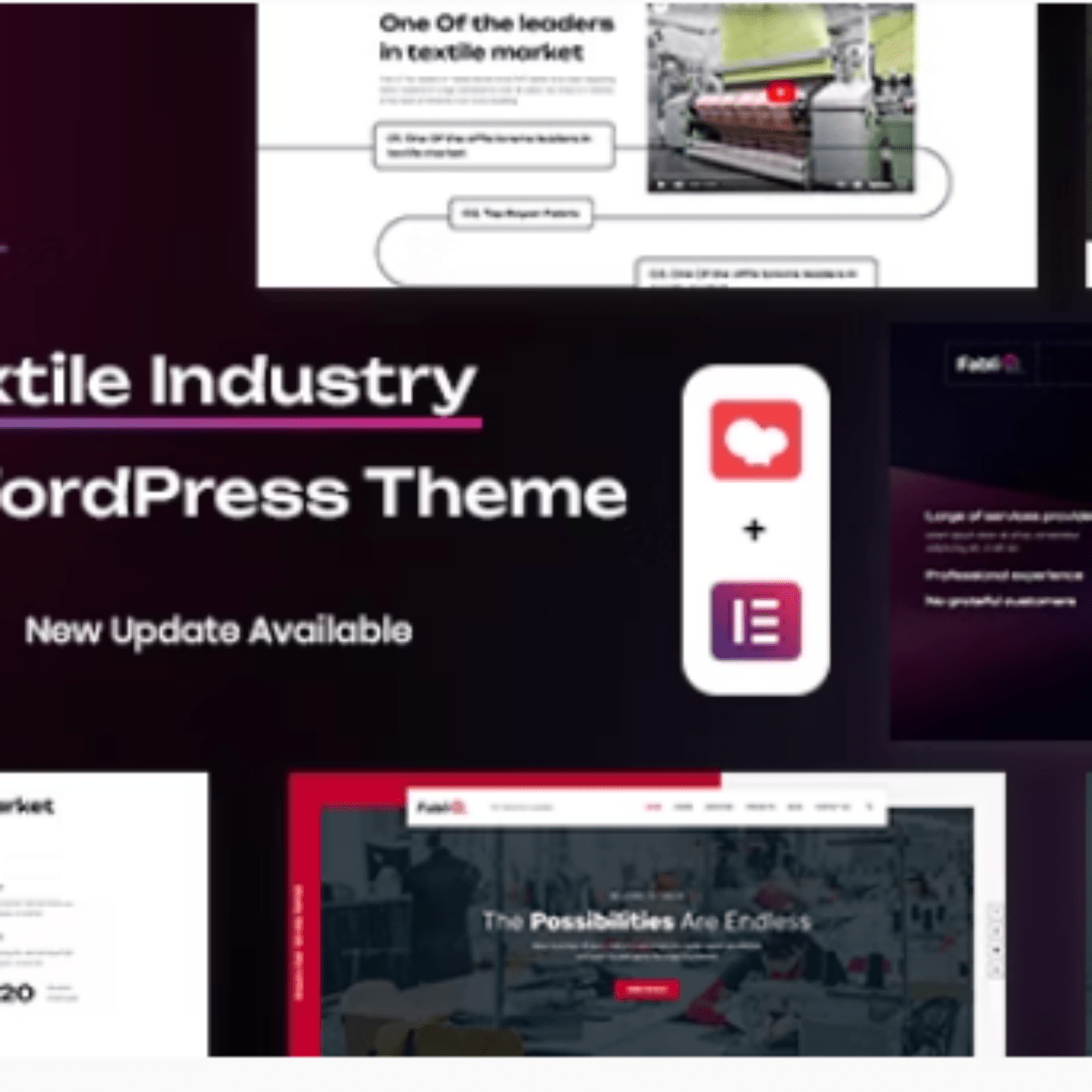 Fablio - Textile Industry WordPress Theme + RTL