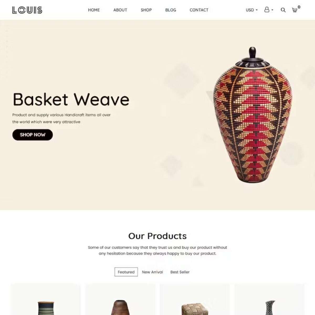 Louis – Handmade & Craft Shopify Theme